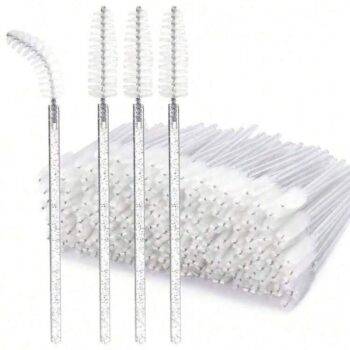 Kulmu- ja ripsmekamm valge sätendav