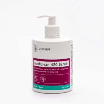 MEDICLEAN 420 SCRUB , ANTIBAKTERIAALNE VEDELSEEP KÄTELE JA KEHALE